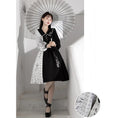 Load image into Gallery viewer, [Dust Smoke Cloud Dream---Boku Bamboo Series] ★Chinese style dress★ Long sleeve switching bamboo Chinese clothing Black Black SML Original Cute
