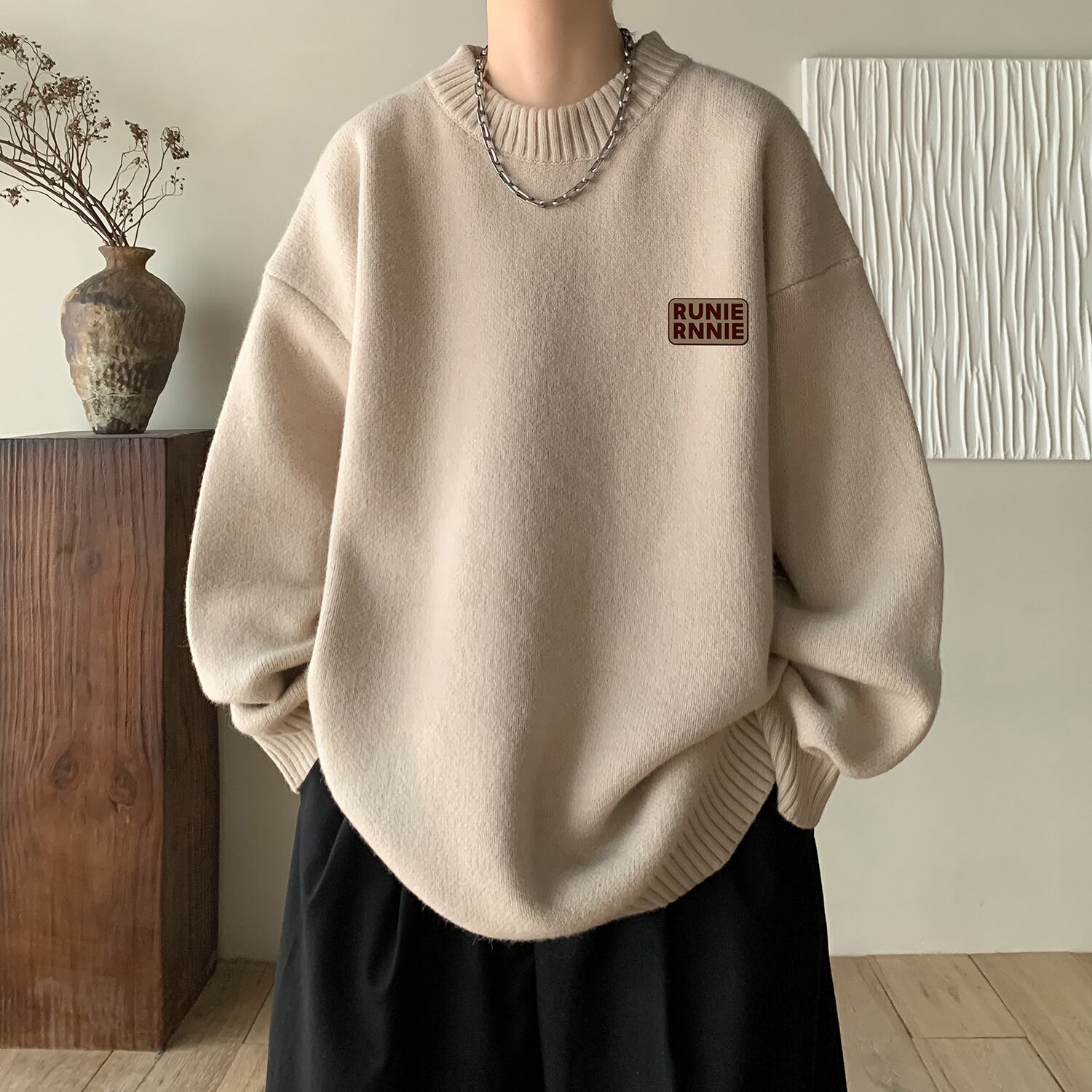 [Tiaota Series]★Sweater★ 9color Knit Tops Unisex Men's Simple Easy to Match Casual