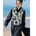 Load image into Gallery viewer, [Big Blue Dragon Series] ★Chinese style vest★ Tops, Chinese clothes, ink pattern, easy to match, print, slimming look
