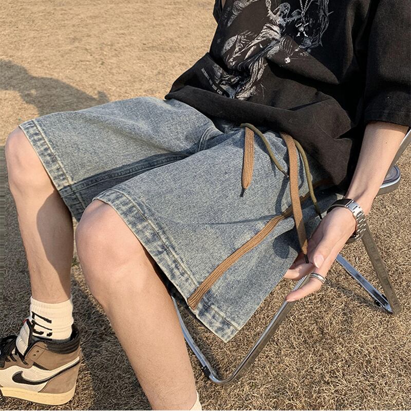 [QISHE Series] ★Shorts★ Denim pants 2color Casual Unisex Men's Simple Easy to match