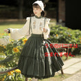 Load image into Gallery viewer, [Dust Smoke Cloud Dream---Sunflower Story Series] ★China style hanging skirt★ Bottoms Green Cute Date Commuting SML
