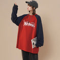 Load image into Gallery viewer, [CHAOMEICHEN Series] ★Tops★ 3color Tops Unisex Men's Long Sleeve Color Scheme Green Navy Red
