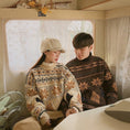 Load image into Gallery viewer, [RiseBrand Series]★Sweater★ 2color Knit Tops Christmas Unisex Men's Apricot Coffee Color
