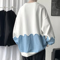 Load image into Gallery viewer, [Yurin Series] ★Tops★ 2color Casual Unisex Men's Color Switching Casual Black White Blue
