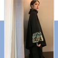 Load image into Gallery viewer, [East House Series]★China style tops★ Long length embroidery irregular high neck ML LL Chinese clothes slimming loose fit
