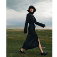 Load image into Gallery viewer, [Daiseiryusu Series] ★Skirt★ Long length slim bottoms wrap skirt sexy simple black black plain
