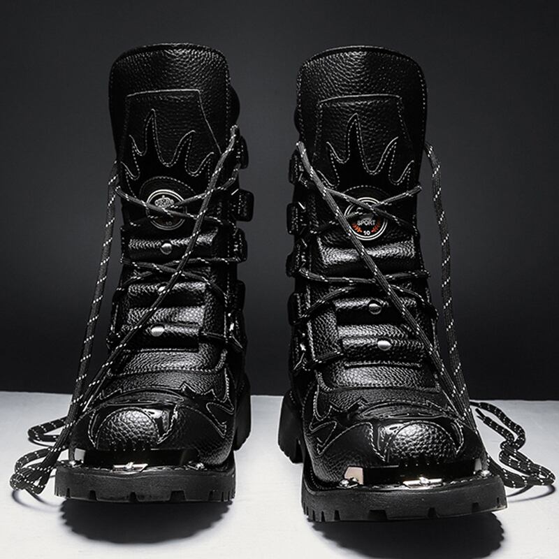 [Shiodong Series] ★Boots★ Martin Shoes Fashion Men's Size 39-46 Thick Black Easy to match