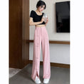 Load image into Gallery viewer, [FENGLIN Series]★China style pants★ 2color bottoms Chinese button casual pants large size pink black
