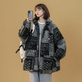 Load image into Gallery viewer, [Suikoishi Series] ★Winter Coat★ Cotton coat, outerwear, without hat type, with hat type, unisex, men's, floral pattern, fashion
