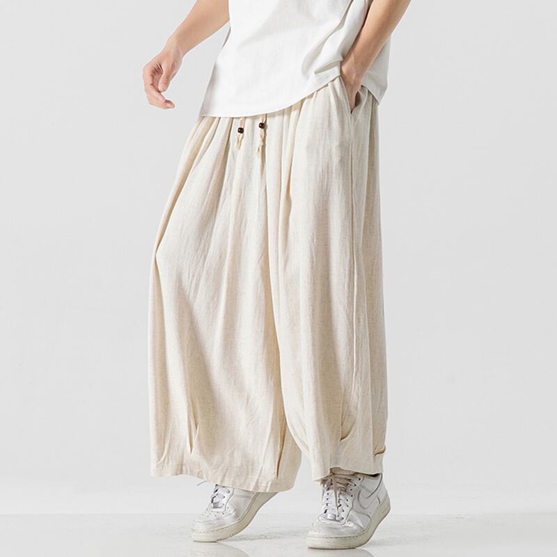 [JUNYI Series]★Casual Pants★ 3color Bottoms Chinese Style Pants Men's Large Size Plain Simple