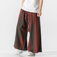 Load image into Gallery viewer, [Shu Han Ink Series]★China style pants★ 3color gaucho pants, vertical stripes, unisex, men's, loose, large size
