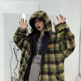 Load image into Gallery viewer, [Style Series]★Outerwear★ Jacket, Unisex, Men's, Can be worn on both sides, Plaid pattern, Hood, Loose, ML, XL
