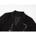 Load image into Gallery viewer, [LHSEN Series]★Blazer★ Outerwear with decorations Mini length Easy to match with design Black S M L XL
