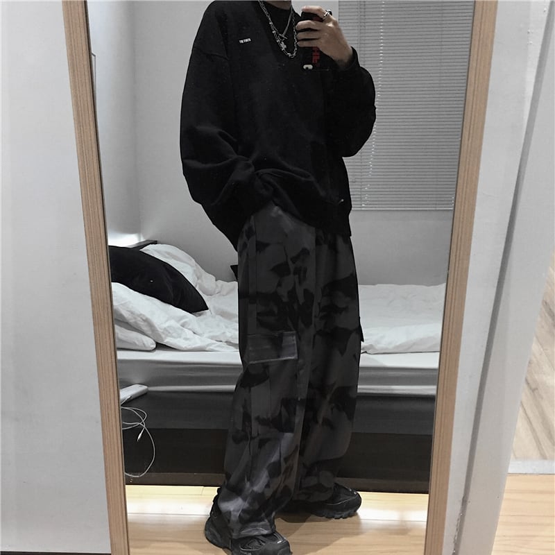 [INstudios Series]★Pants★ 2color Casual Pants Unisex Fashion White Dark Gray