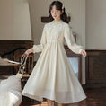 Load image into Gallery viewer, [Shukunsho Series]★China style dress★Long sleeve dress for women, cute, easy to match, long length
