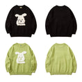 Load image into Gallery viewer, [Satoru Series]★Sweater★ 4color knit tops, brushed lining can be selected, unisex, men's rabbit, rabbit, cute
