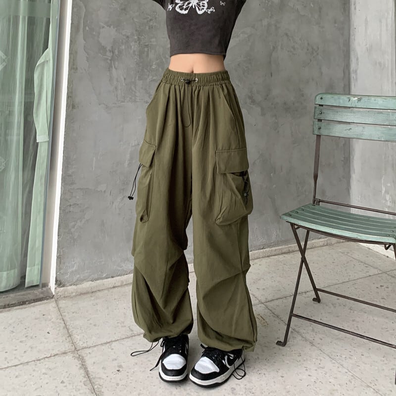 [Miyakoya Series]★Casual Pants★ Pants Bottoms 2 Colors Unisex Men's Green Black Black