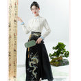 Load image into Gallery viewer, [BAIRIMENG Series]★Chinese style skirt★ Skirt Bottoms Hanfu skirt Black Black
