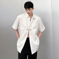 Load image into Gallery viewer, [Illustrated series] ★China style shirt★ 2color tops, shiny, glossy, fashion, unisex, men's, white, black
