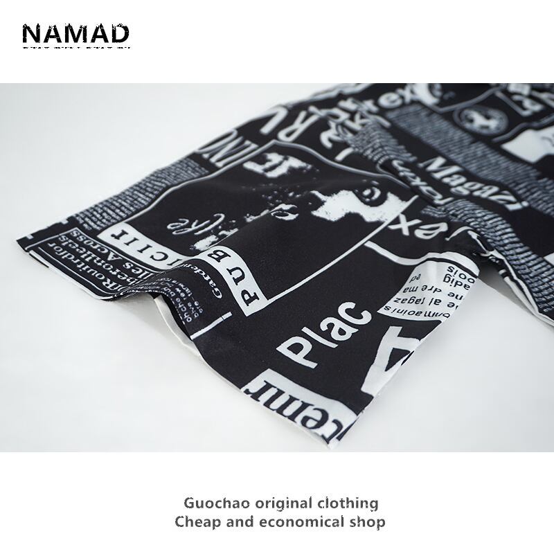 [NAMAD Series]★Setup★ 2color Hawaii Aloha Shirt Shirt + Shorts Unisex Thin