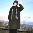 Load image into Gallery viewer, [Ancient Monster House---Kinryu Series] ★China style coat★ Cotton coat, thick, warm, winter clothes, long coat, black, black
