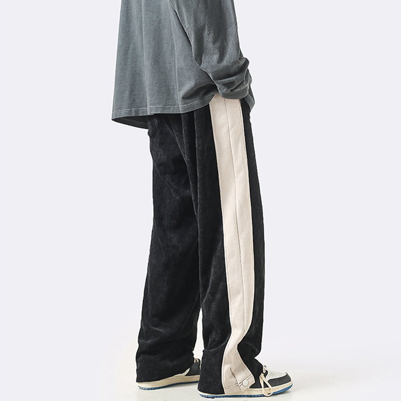 [Teijaku Series] ★Casual Pants★ 3color Bottoms Unisex Men's Corduroy Coffee Color Black Gray