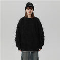 Load image into Gallery viewer, [Fujiiman Series]★Sweater★ 3color Tops Unisex Men's Fringe Black Green White
