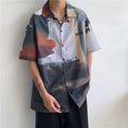 Load image into Gallery viewer, [BUKEXING Series]★Shirt★ Tops Unisex Men's Oil Painting Style Short Sleeve Thin Cool Unique Print
