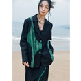 Load image into Gallery viewer, [Daiseiryusu Series] ★China style outerwear★ Blazer switching color scheme original black black easy to match
