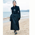 Load image into Gallery viewer, [Da Qinglong Shu Series] ★Chinese style dress★ Fake layered Chinese clothing slimming black black original
