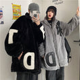 Load image into Gallery viewer, [Style Series] ★Outerwear★ 2color jacket unisex men's thick warm black gray black gray couple clothes
