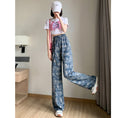 Load image into Gallery viewer, [FENGLIN Series] ★Casual Pants★ Bottoms Trousers Cool Blue Blue Slimming Hat Summer Clothes
