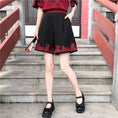 Load image into Gallery viewer, [Chamaru Girl Series]★China style shorts★ Shorts Black Black High Waist A-line Casual
