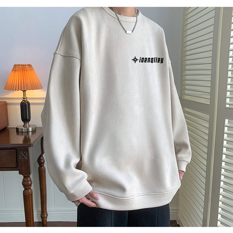 [High Series]★Tops★ 5color Sweatshirt Unisex Men's Oil Painting Style Cute Green Black Beige Brown Pink