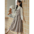 Load image into Gallery viewer, [MEIYI Series] ★One Piece★ Women's Plaid Fake Layered Commuting Date Cute
