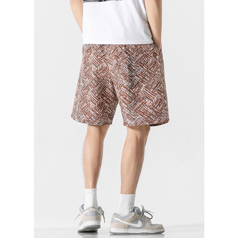 [Satoru Series] ★Shorts★ 4color Floral Pattern Bottoms Short Length Pants Unisex Men's Easy to Match