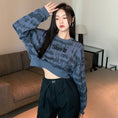 Load image into Gallery viewer, [DUOMIAOTU Series]★Setup Order Single Item★ Tops or Pants Sweatshirt Tie-dye Black Black Slimming
