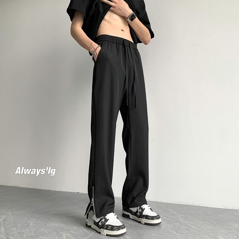 [BIGEMAN Series]★Casual Pants★ 3color Bottoms Trousers Men's Large Size Cool Plain Simple