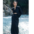 Load image into Gallery viewer, [Da Qinglong Shu Series] ★China style outerwear★ Blazer, mini length, Chinese buttons, Chinese clothes, black, slimming
