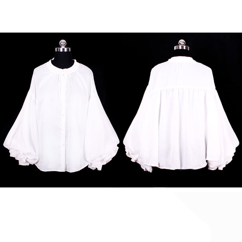 [Yaai Series]★Tops★ Women's Shirt Retro Cute Loose White Easy to match