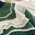 Load image into Gallery viewer, [Makimakiya Series] Super cute sweater, green, free size, round neck, long sleeves
