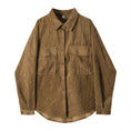 Load image into Gallery viewer, [XIAOXIN series]★Shirt★ 3color tops corduroy beige brown pink simple easy to match
