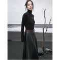 Load image into Gallery viewer, [Daiseiryusu Series]★Skirt★ PU Bottoms Long Length Plain High Waist Black Easy to match
