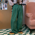 Load image into Gallery viewer, [C2 Studios Series]★Casual Pants★ 3color Green or Brown or Beige Corduroy Gaucho Pants
