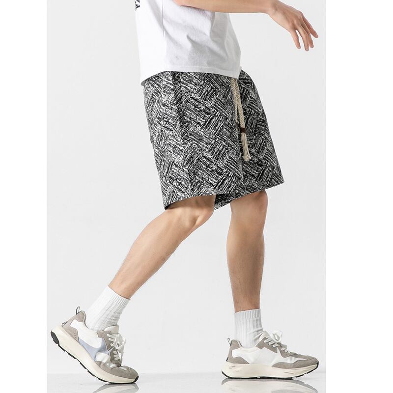 [Satoru Series] ★Shorts★ 4color Floral Pattern Bottoms Short Length Pants Unisex Men's Easy to Match