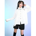 Load image into Gallery viewer, [Kokaisha --- Abnormalism Series] ★China style shirt★ 2color tops fake layered black white
