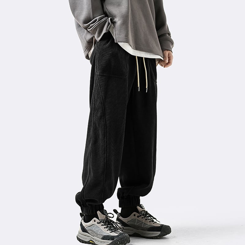 [PPG Series]★Casual pants★ 2color brushed lining bottoms pants unisex men's black coffee color