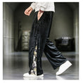 Load image into Gallery viewer, [PINZHI Series]★China style trousers★ 2color black or gray brushed lining casual pants crane thick warm
