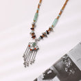 Load image into Gallery viewer, [ZHONGSEN Series] ★China style necklace★ Accessory fringe ethnic style birthday gift for girlfriend
