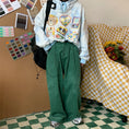 Load image into Gallery viewer, [C2 Studios Series]★Casual Pants★ 3color Green or Brown or Beige Corduroy Gaucho Pants
